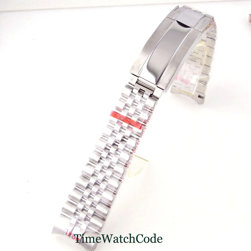 Cinturino Orologio Acciaio Inox 20 Mm Con Anse A Molla, Ricambio Curva Sinistra, Nuovo