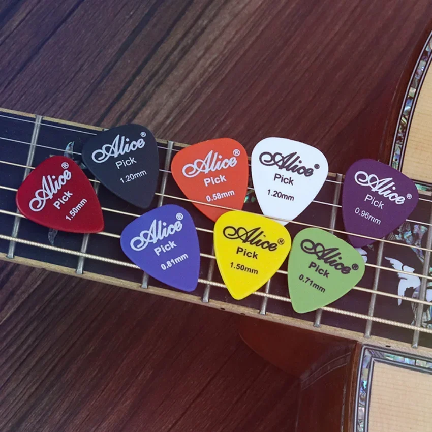 Matte Guitar Picks 24/30//40/50PCS Alice Acoustic Electric Bass Plectrum Mediator Guitar Accessories Thickness 0.58-1.5 Mm