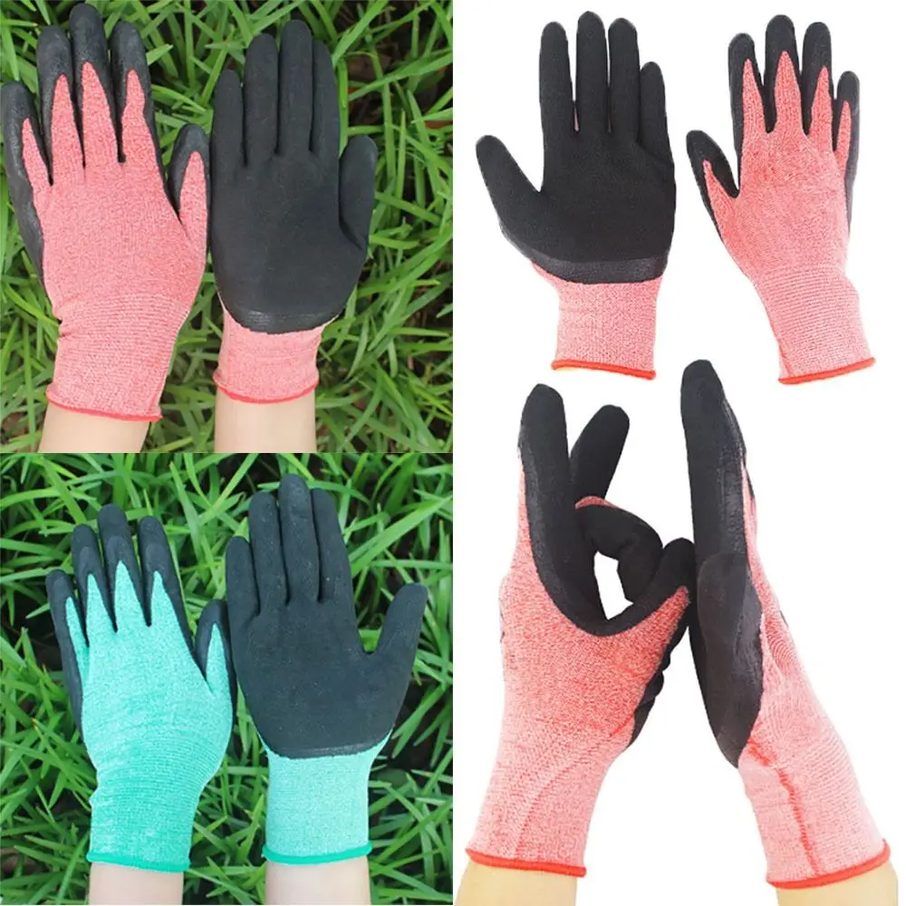 

Multi-purpose Gardening Glove Anti Prickling Pink&black Work Safety Gloves Anti Ligation Waterproof Protective Mittens