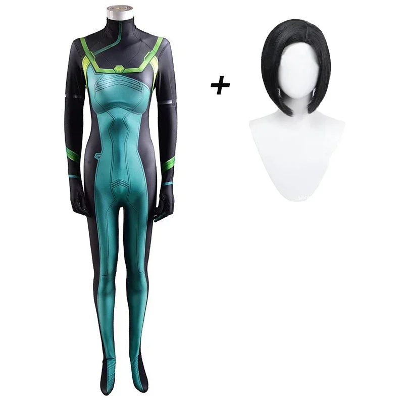 thumbnail image 1 of Juego Valorant Cosplay Viper Cosplay Máscara Accesorios Disfraz Impresión 3D Spandex Viper Mono Peluca Conjuntos completos Mujeres Niños H, 1 of 5