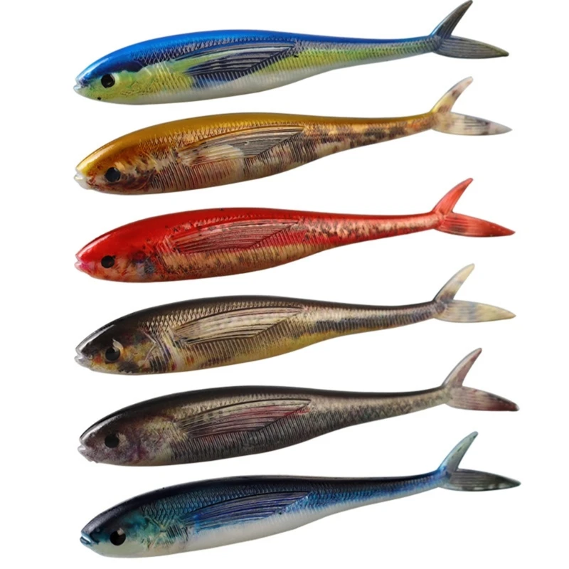2 Esche Da Pesca In Plastica Morbida 3D Pesca Alla Traina Tonni Esche Per Acqua Mare