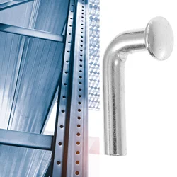 Pallet Rack Drop Pin 100Pcs Heavy Duty J Bolt Safety Universal Pins Small Pallet Rack Safety Bolt Round Top Hat Home Or Diy