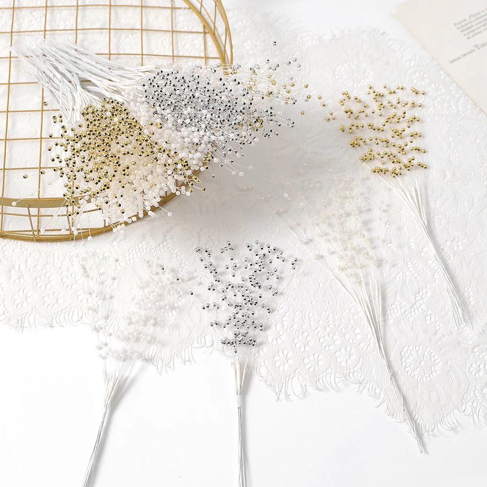 1/3 Stück künstlicher Perlenstrauß für Heimdekoration, Geburtstagsfeier, Hochzeit, Dekoration, DIY, Handwerk, Geschenke, Girlande, Vase, Ornament, Zubehör – Detail 4