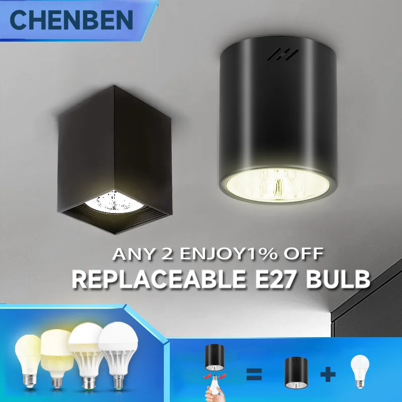 LED Downlight 110V 220V led downlight Spotlight Give Lamp Bulb E27 Screw Mouth FOR Room Kitchen Living Cabinets Porch