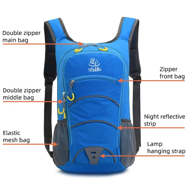 Outdoor Sports Backpack Bike Cycling Pack Hiking Knapsack Camping Rucksack Waterproof Commuting Travel Mountaineering Climb Bag 3