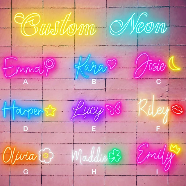 맞춤형 네온 사인은 개인이 원하는 모양과 로고로 만들어지는 제품입니다.