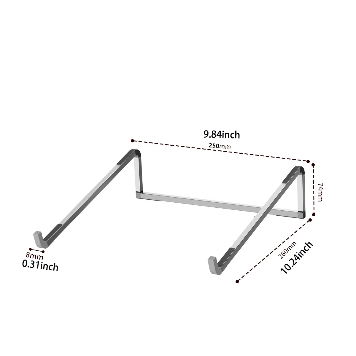 Ergonomic Foldable Portable Laptop and Tablet Stand
