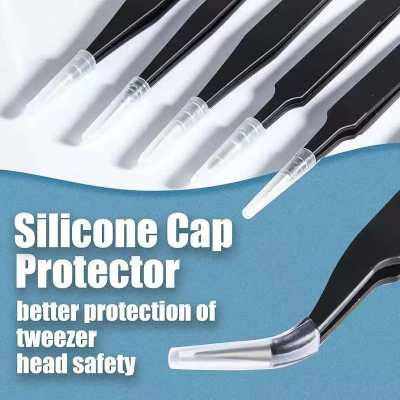 Anti Static Precision Tweezers ESD Stainless Steel Industrial Repair Multipurpose Tools For Electronics Soldering Craft Jewelry