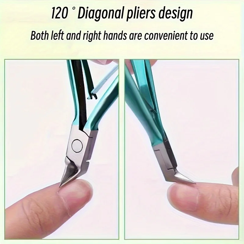 1pcs Ingrown Toenail Clippers Straight Blade Toe Nail Clippers for Thick Nails for Seniors, Stainless Steel Nail Clippers 2