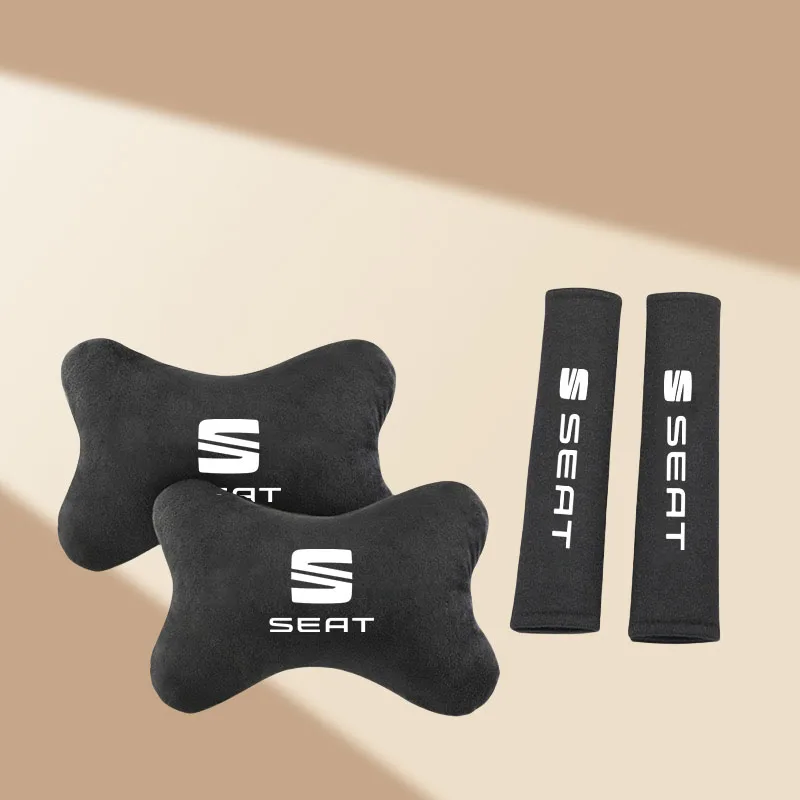 카시트 헤드레스트 자동차 로고 목베개 안전벨트 어깨패드 (시트 이비자 레온 쿠프라 아테카 알테아 아로나 타라코 톨레도 엑세오 용)