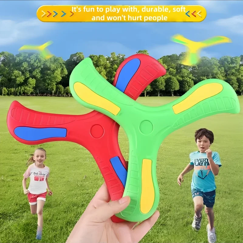 Boomerang Children's Toy Pet Toy Parent Child Interactive Educational Outdoor Stress Relieving Spinning Frisbee