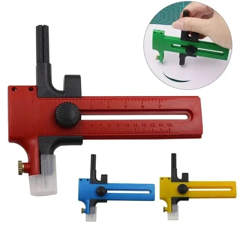 Circle Cutter Adjustable Circular Cutting Tool for Fabric Crafts DIY Scrapbook Art
