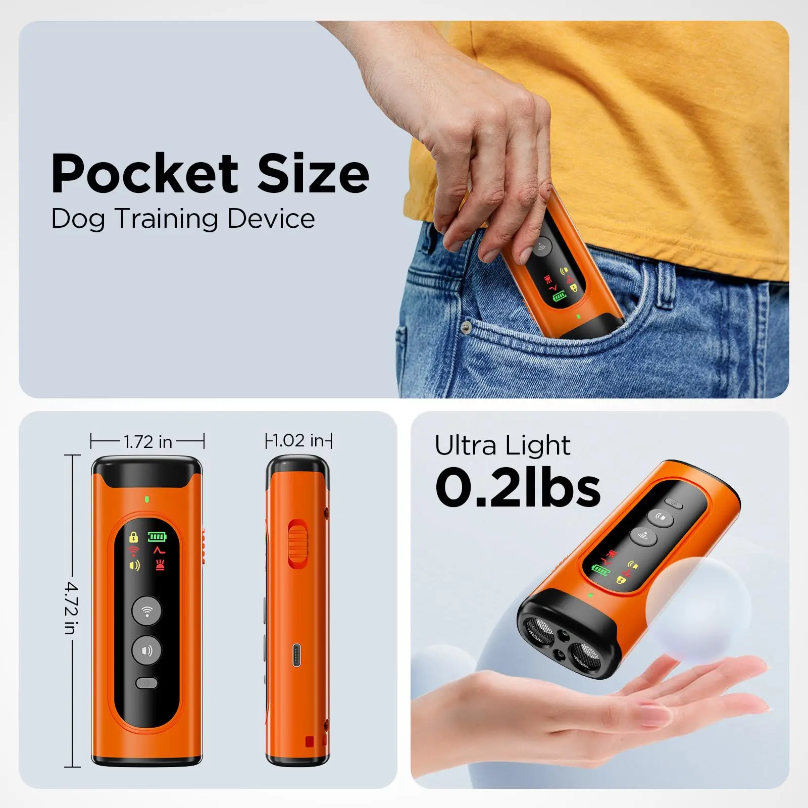 Dog Repeller – Anti-Bark & Training Device with Flashlight 6