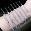 Lab Grown Diamond CVD HPHT tennis bracelet 3mm 14K white gold 18cm 1