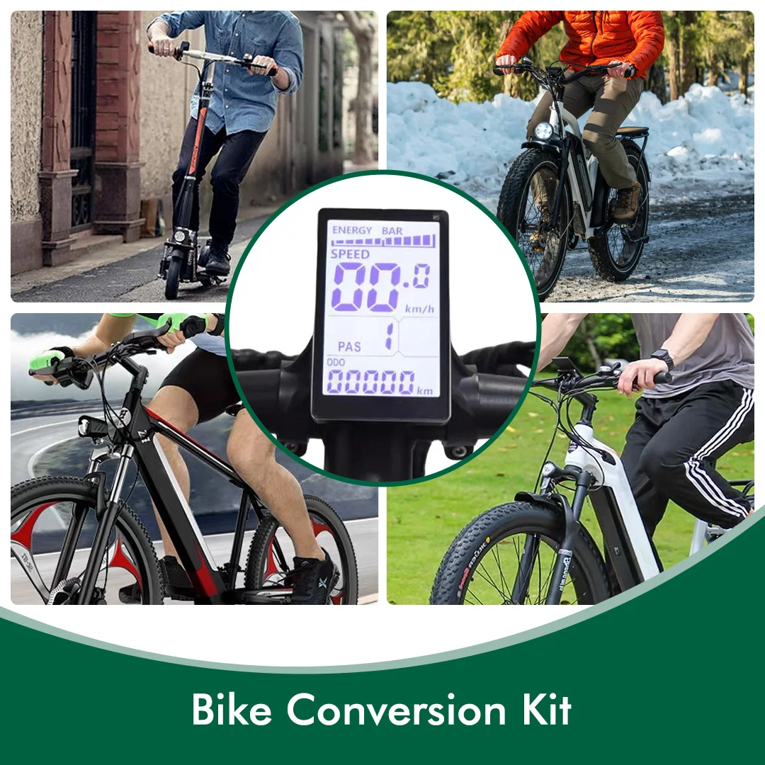 Écran LCD Pour Vélo électrique, 36V/48V, Guidon 22,2 Mm, Connecteur SM 5 Broches