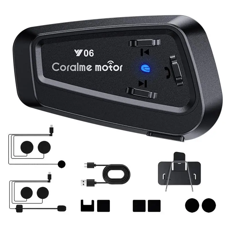 

Wireless Hat Headphones IPX6 Wireless Intercom Noise Cancellation RGB Light Speaker For Double Use For Atv Dirt Bike Off Road