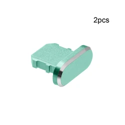 Premium Aluminium Alloy Port Cap Dock Anti - Dust Plug (Light green)