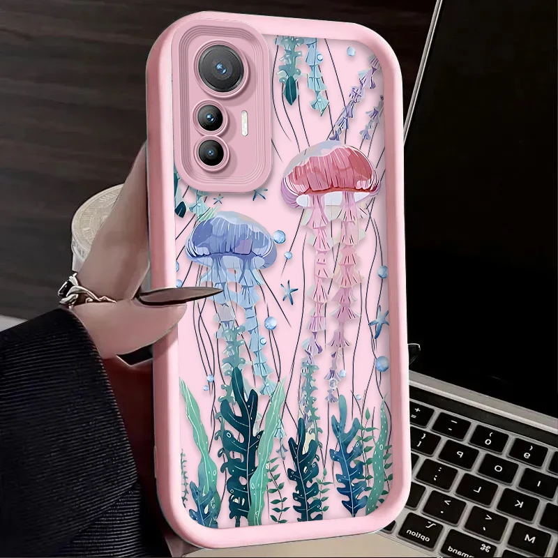Fashion Pink Jellyfish Phone Case