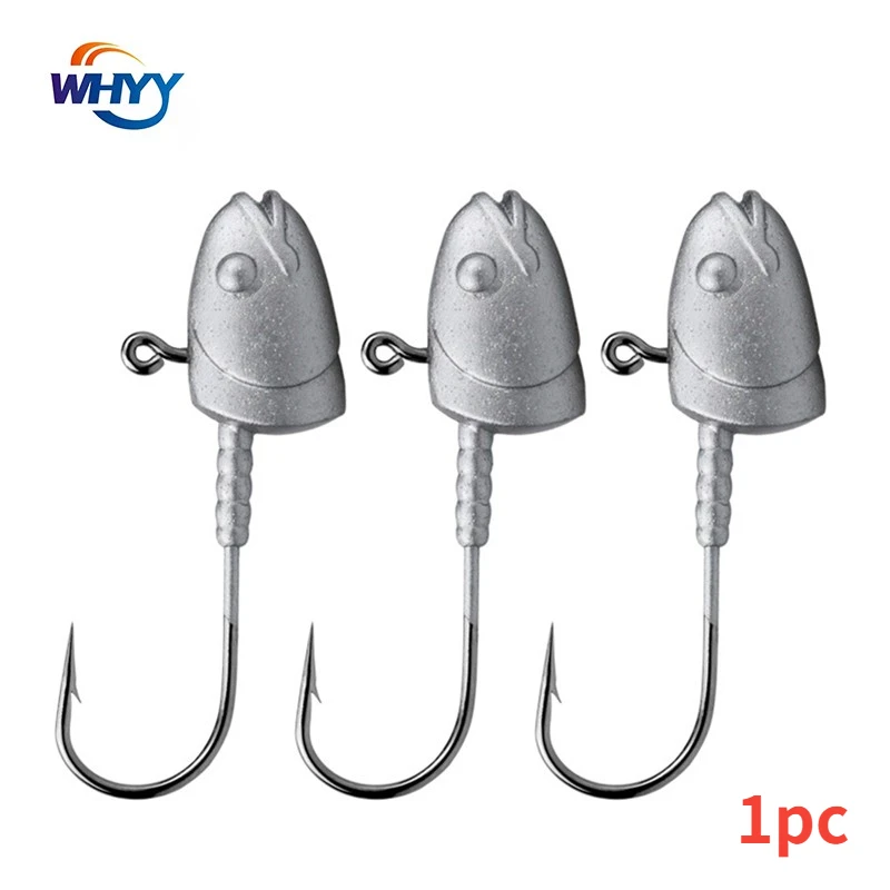 WHYY Luya Lead Head Hook Enhanced Version Soft Bait Micro Object Upward Hook Hook Fish Head Crank Hook Fishing Hooks