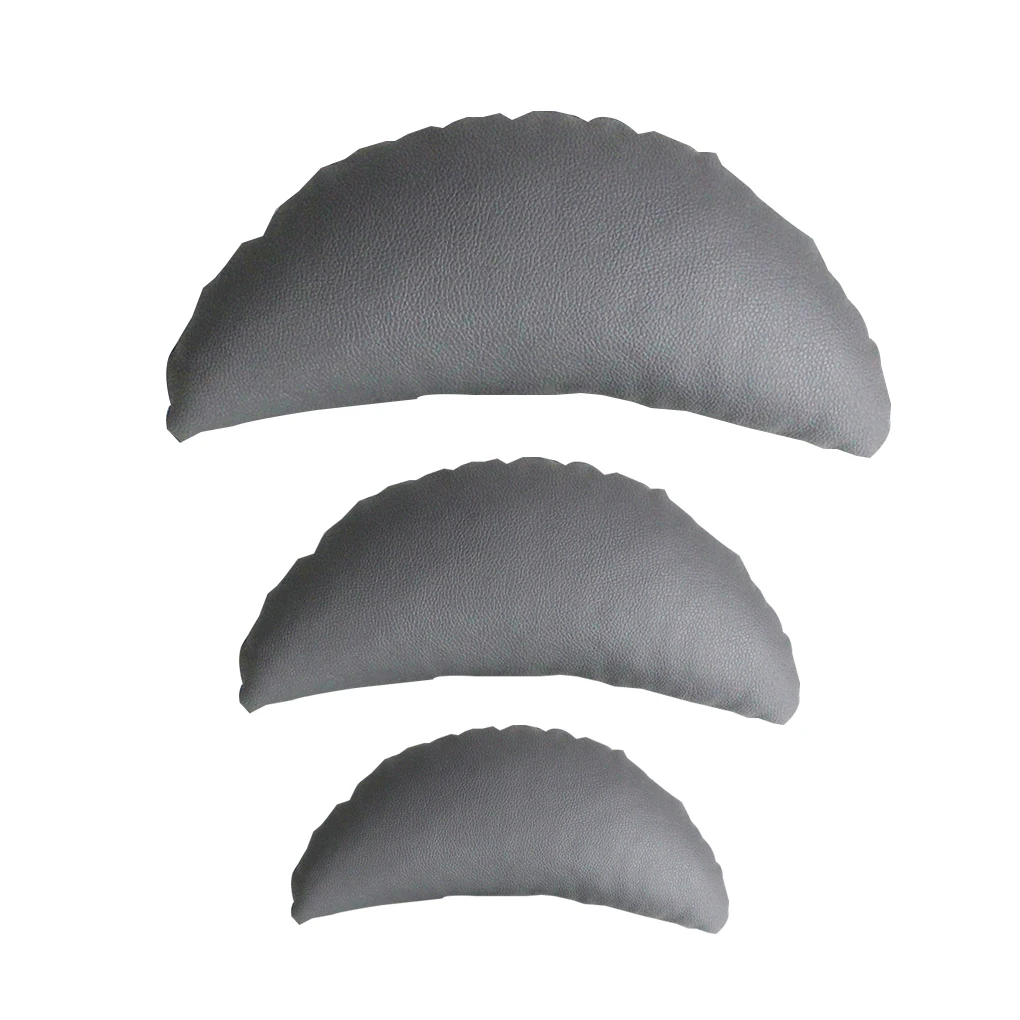 

3pcs Photography Crescent Moon Soft Leather Posing Pillows Set Unisex Baby Photo Prop Leather Cushion