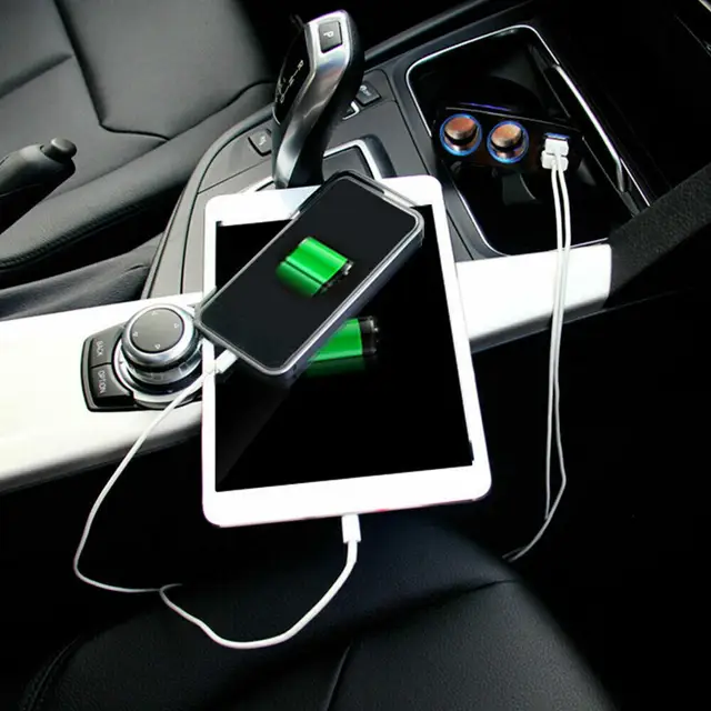 2 Way Car Cigarette Lighter Socket Adapter Dual Usb Lighter