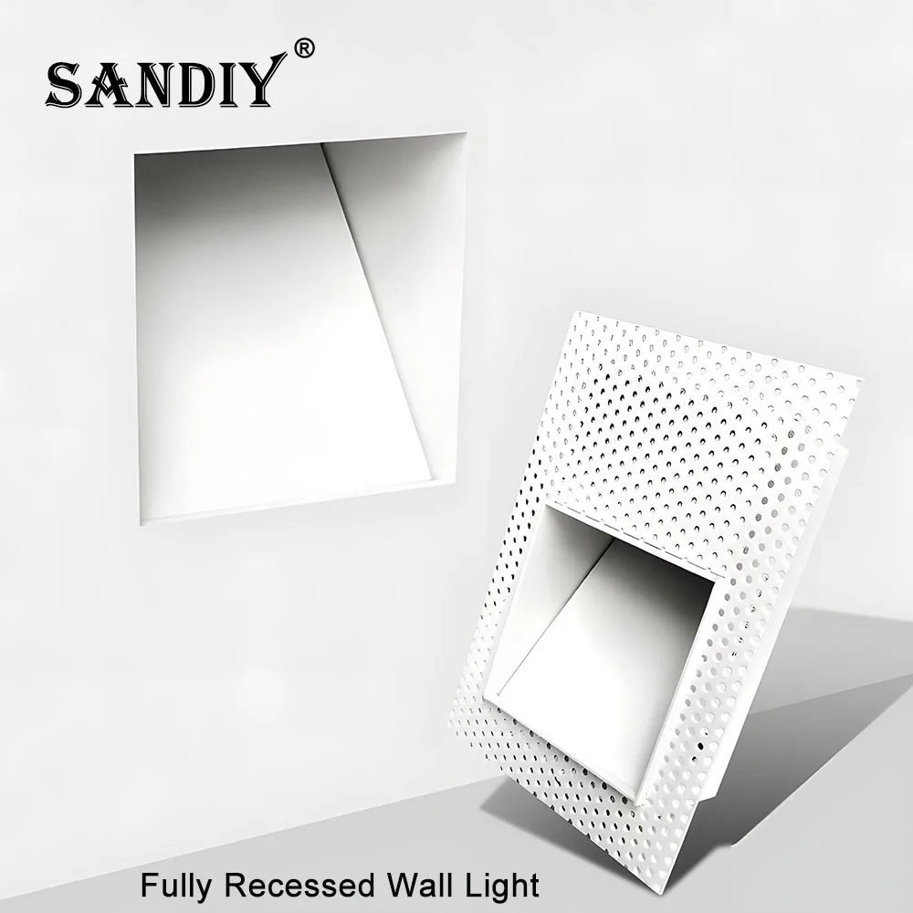 SANDIY Sensor Wall Sconce Lamp Recessed Step Lights Motion Detect Frameless  Stair Lighting for Home Decor Hall Foyer Balcony 3W - AliExpress, image size:1000x1000