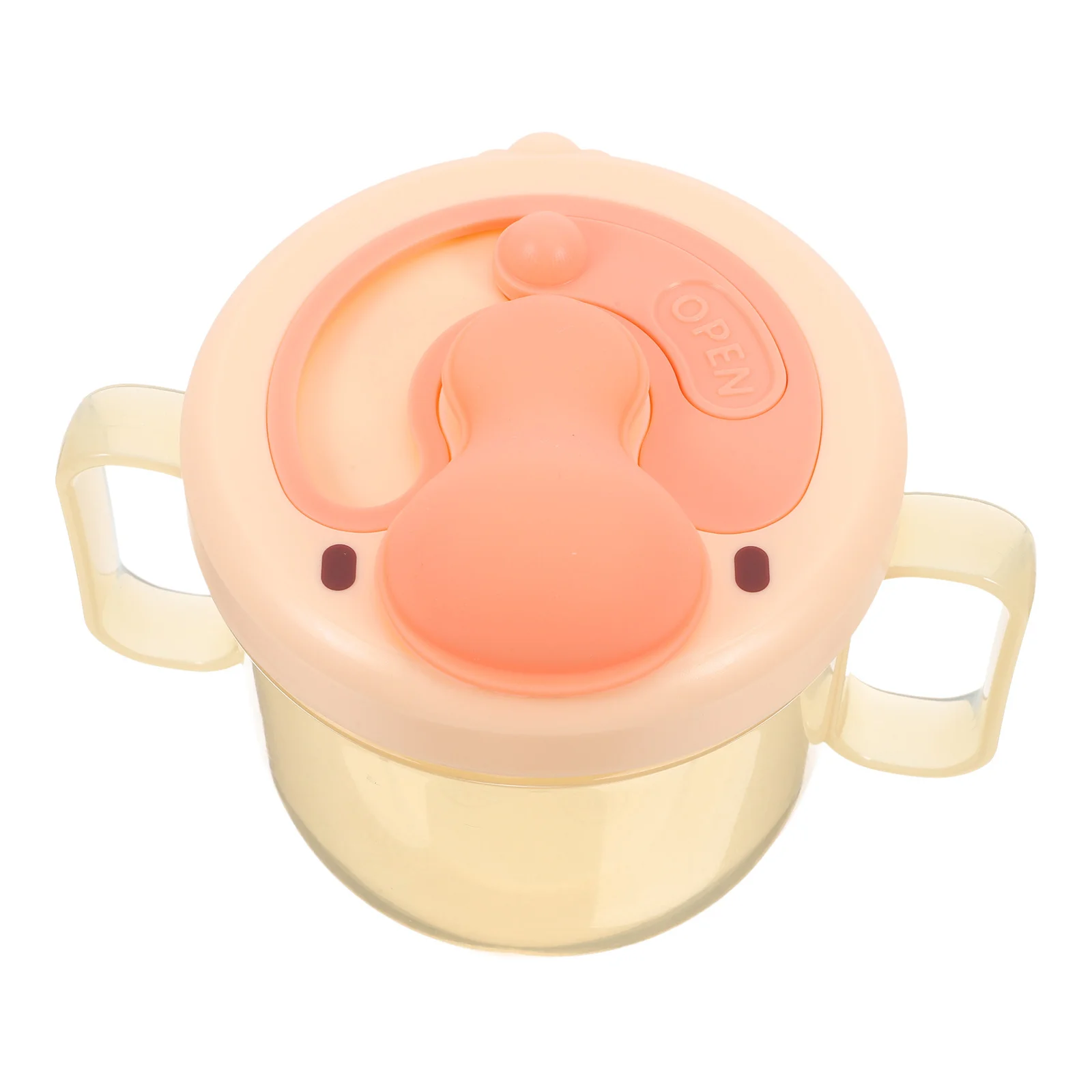 흘림 방지 실리콘 빨대컵 손잡이 포함,  및 노인 케어용 계량 온스 표시, 버블티, 아이스커피, 휴대용