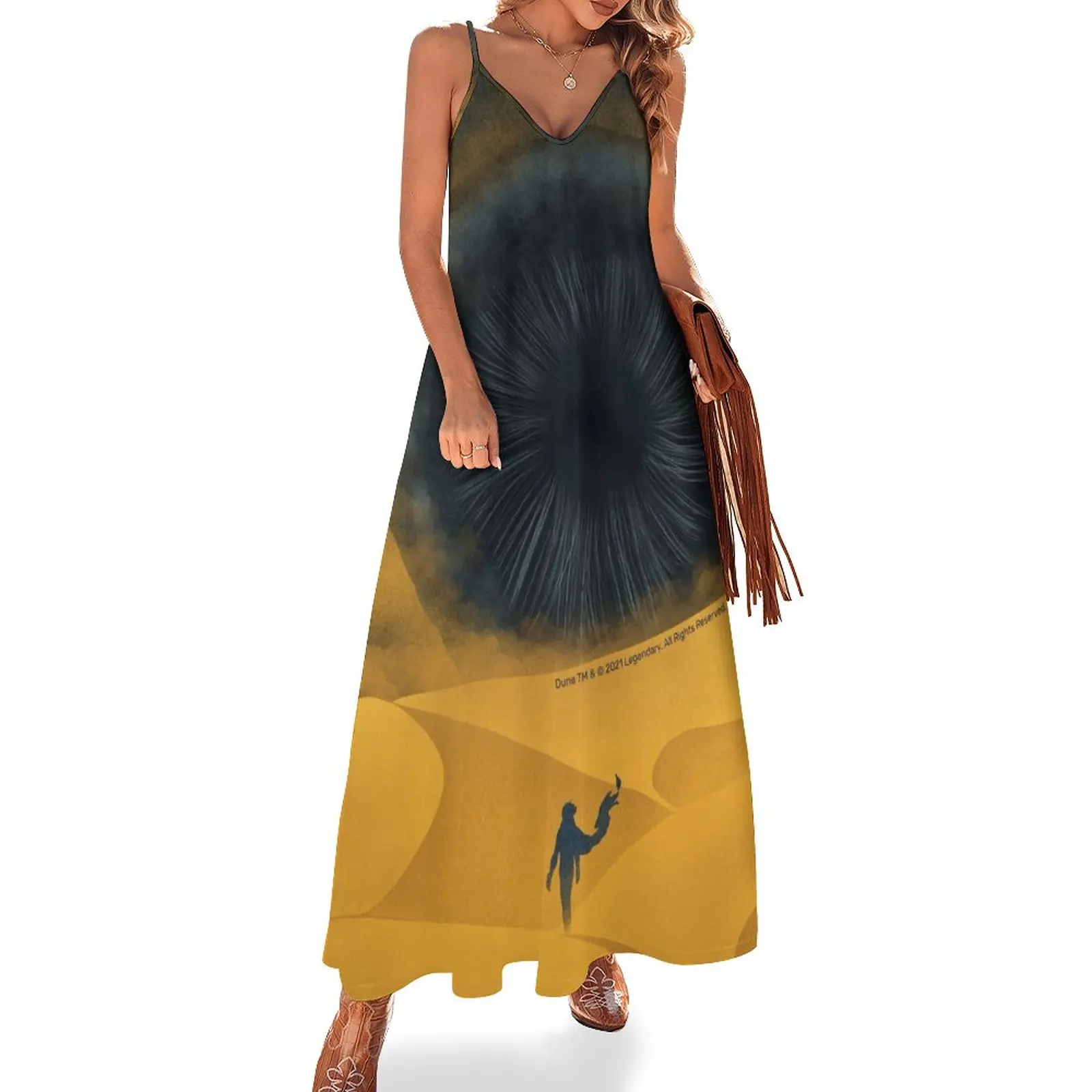 

New The Great Shai-Hulud, Yellow Sand Sleeveless Dress women's summer clothing 2023 dresses for women