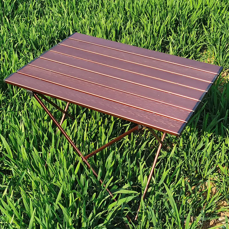 

New Outdoor Folding Table Chair Customizable Aluminium Alloy Camping Bbq Picnic Table Waterproof Durable Outdoor Furniture