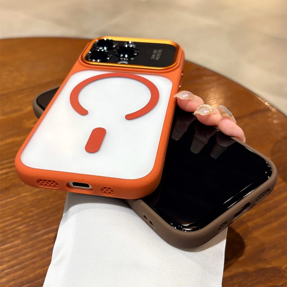 Crystal Clear Magnetic Case with Full Camera Lens Protection and Shockproof Design