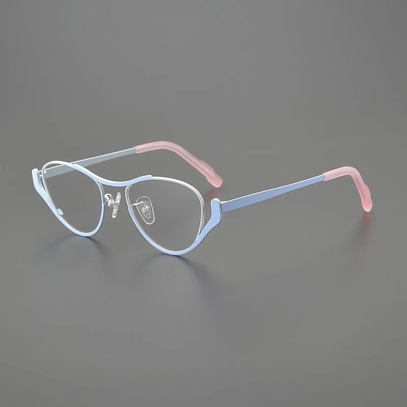 Nobler Women's Full Rim Oval Cat Eye Titanium Eyeglasses 10