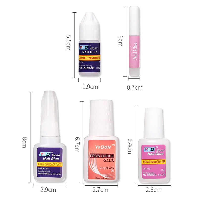 Nail Glue for Acrylic Nail Tips Fast-Dry Professional nail glue