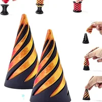 Intelligence Development Spiral Cone Fidget Toy Spiral Cone Fidget Toy 3D Printed Helix Screw Rotating Toys Stress Reducing Tool 1