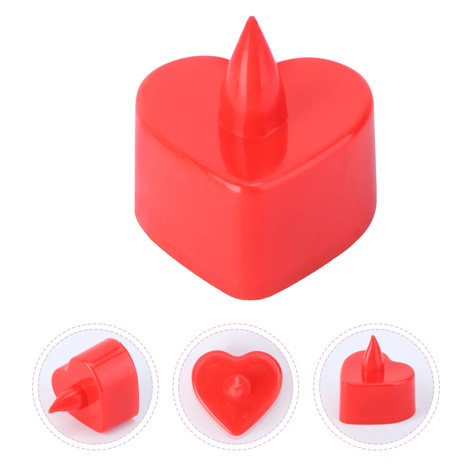 

12 шт., электронная лампа в форме сердца