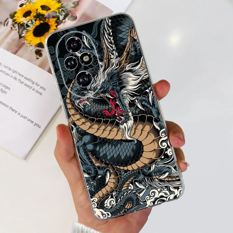 Clear Tulip Flower Soft Silicone Phone Case - Fashionable Protective Cover
