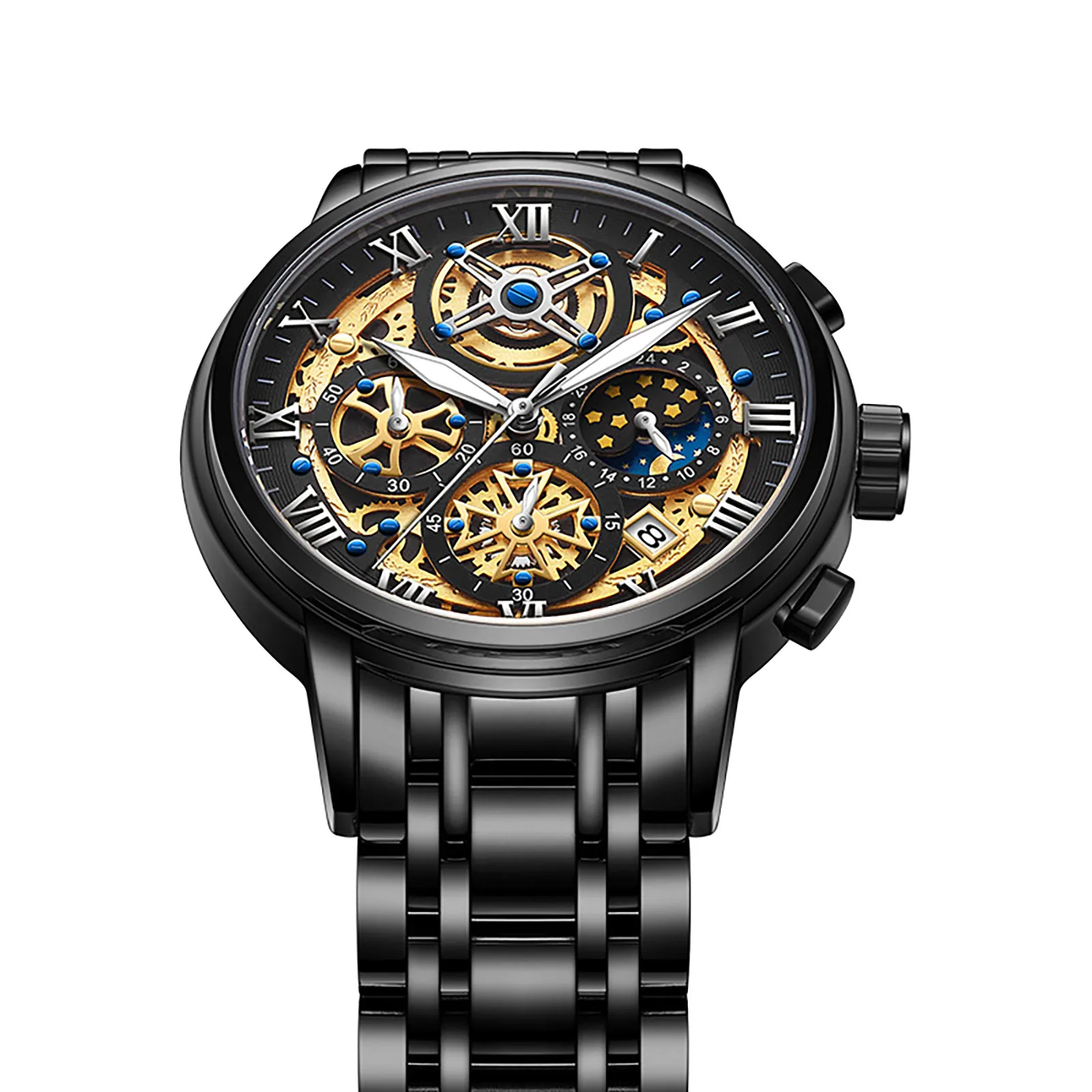 

Men's Quartz Watch Multifunctional Waterproof Watch Hollowed Out Concept Watch часы женские наручные Reloj Relógio feminino