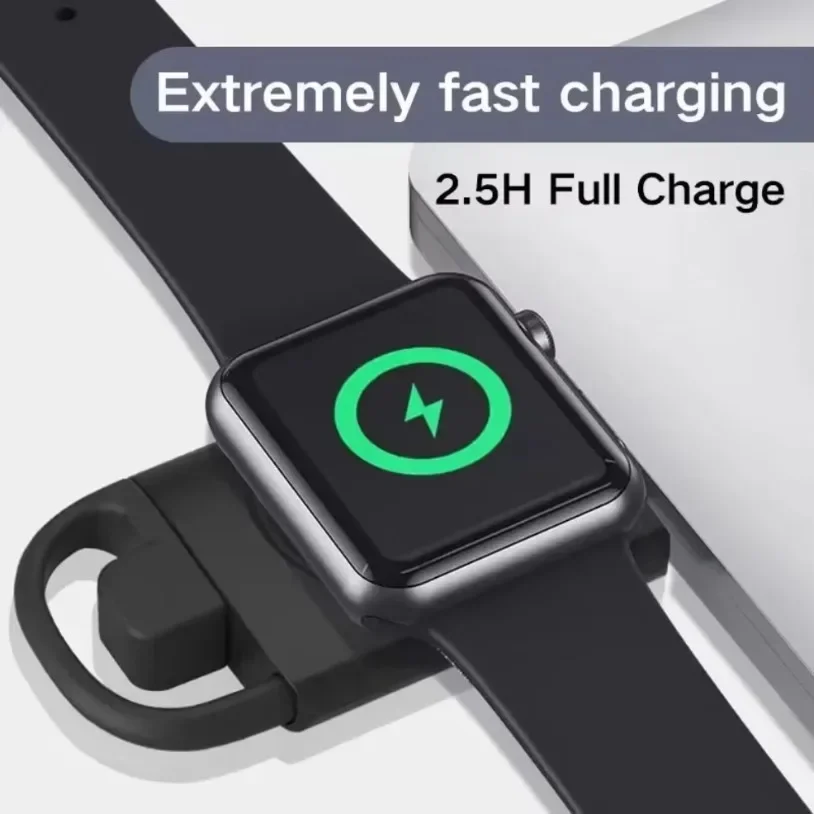 2 IN 1 PD Type C USB Magnetic Watch Wireless Charger For Apple Watch IWatch 10 9 8 7 6 5 SE Ultra Portable Fast Charging Station