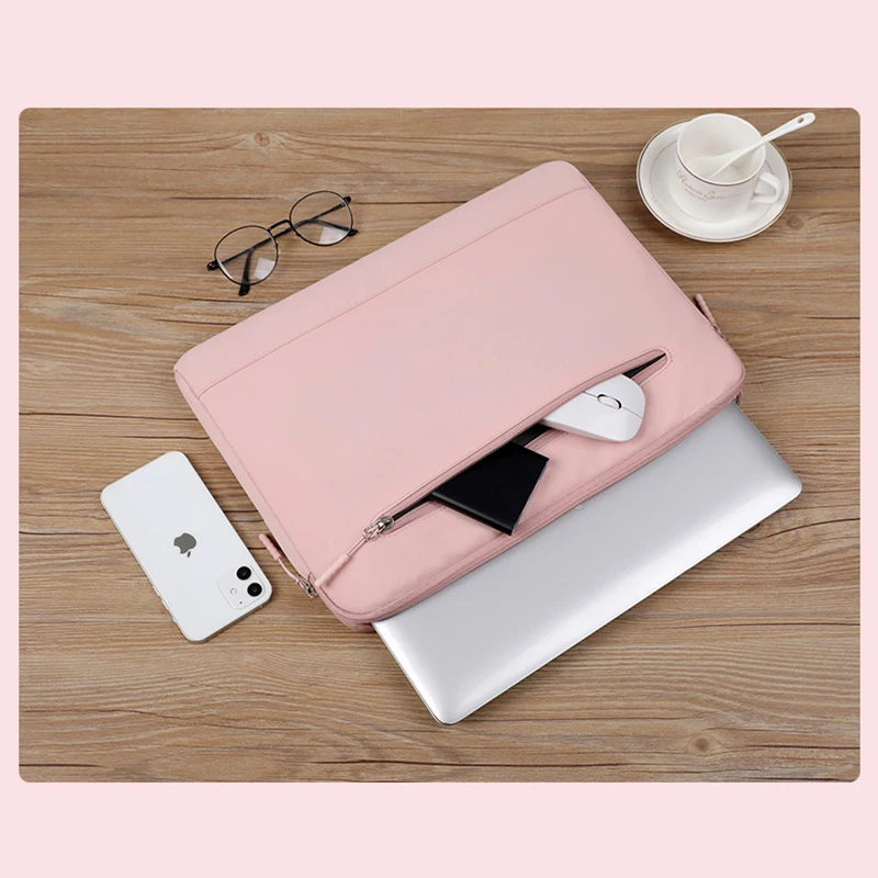 

Laptop Bag for iPad Macbook Huawei Notebook PC Sleeve Anti Water Pouch 13 13.3 14 14.6 15 15.6inch Side Pocket Case Bumper