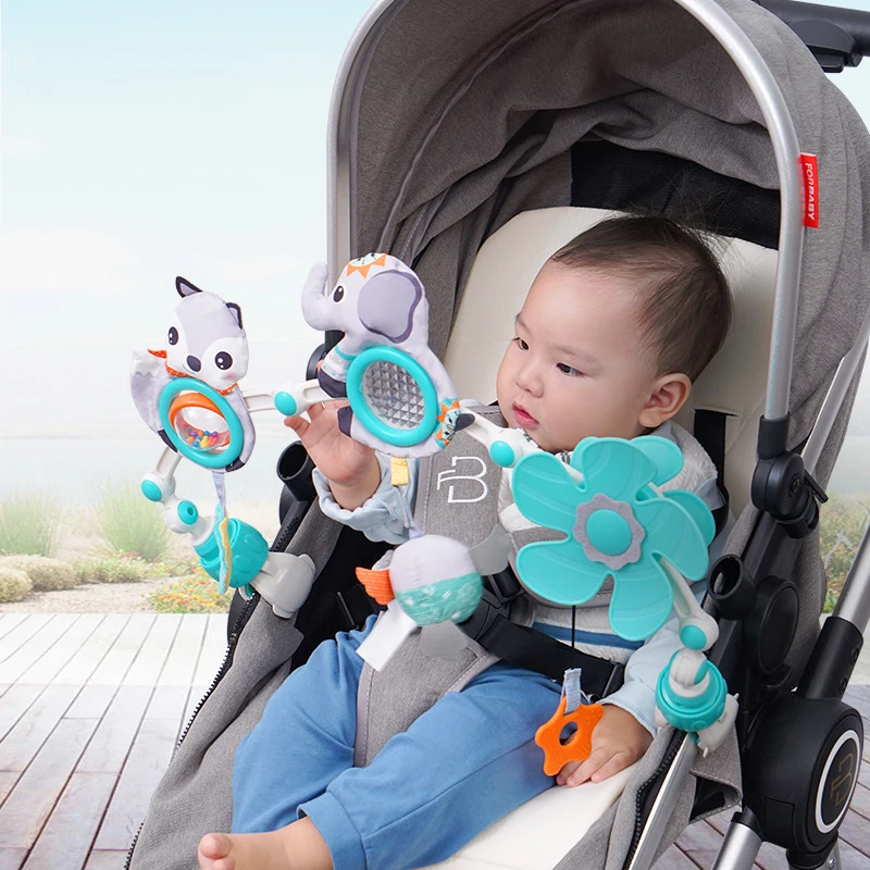 

Baby Stroller Arch Toys Cartoon Plush Toy Baby Toys 0 12 Months Car Seat Mobile Fit Newborn Crib Bed Feeding Chair Hanging Toy