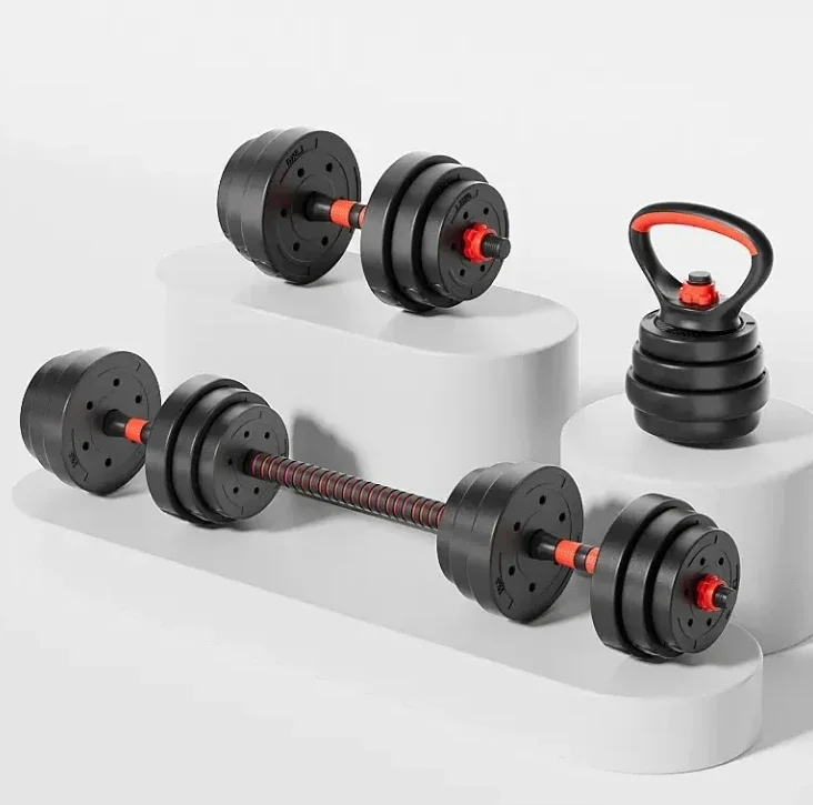 10kg 50kg multifunction home gym dumbbell set custom logo color fitness dumbbell and barbell made of cement 10kg-50kg Multifunction Home Gym Dumbbell Set Custom Logo Color Fitness Dumbbell and Barbell Made of Cement 1