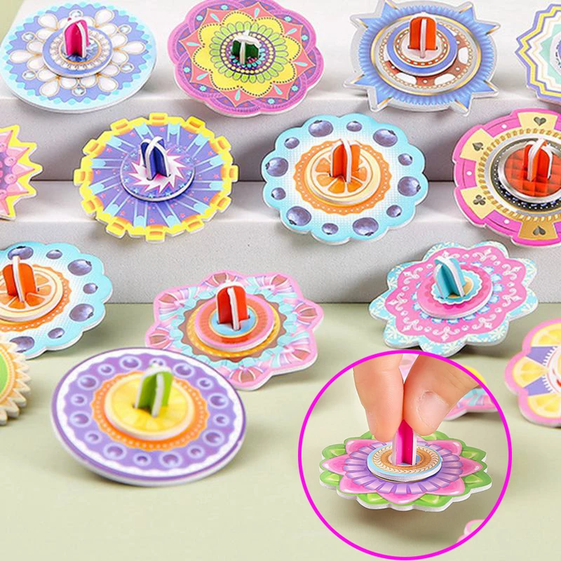 

12pcs 3D Puzzle Paper Gyro Toy Kid Favor Birthday Party Pinata Present Giveaways Kindergarten Gift Child Pinata Gift Bag Fillers