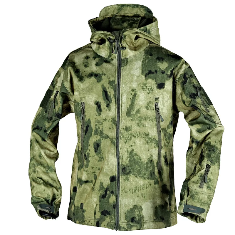 

New Shark Skin Soft Shell Autumn and Winter Plush Thickened Mountaineering Tactics Training Breathable Windproof Charge Suit