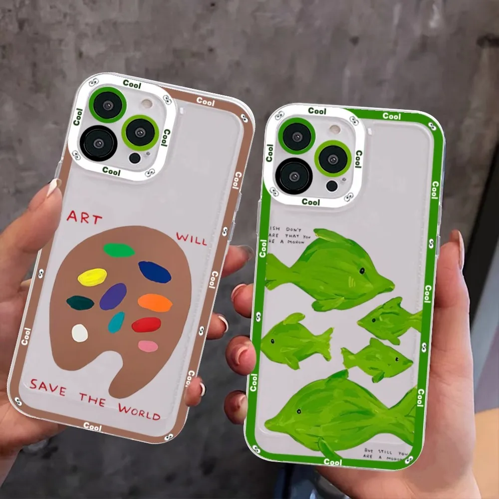 Custodia Per Telefono David Shrigley Visual Arts Per Redmi 7 8 9 A Per Redmi Note 5 7 8 9 10 11 Pro Max 4G 5G Funfas