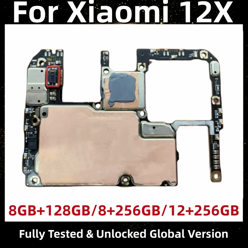

Материнская плата для Xiaomi 12X, разблокированная плата основных цепей, процессор Snapdragon 870, 5G, 2112123AG
