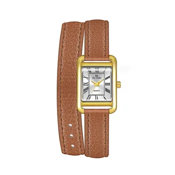 Women's Watch Elegant Retro Small Square Watch High Quality Leather Strap Waterproof Wristwatch Gift For Girlfriend