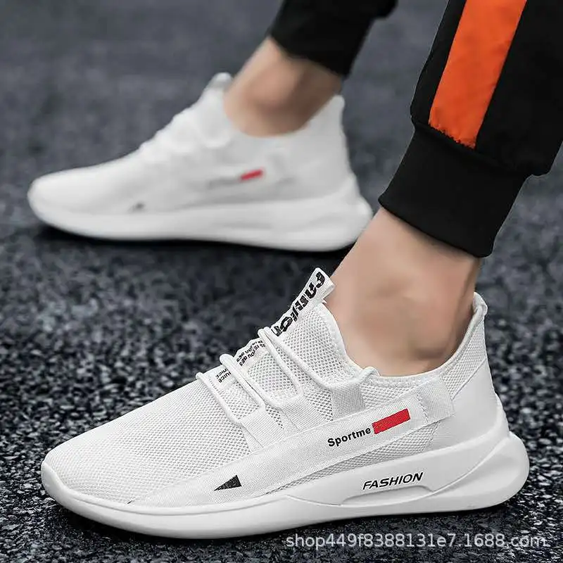 Men's shoes 2022 new Korean version of outdoor running sports shoes spring and summer casual shoes breathable mesh shoes