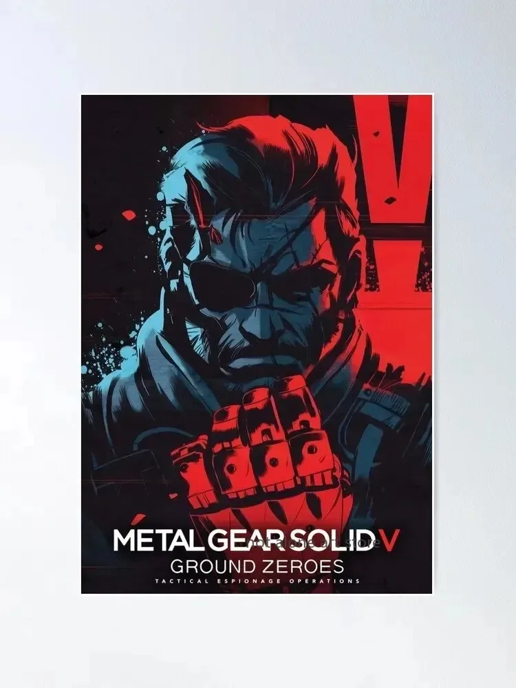 Metal Gear Solid Series Art Poster Canvas Painting - Home Decor Wall Print