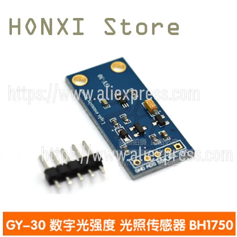 

1PCS GY-30 digital light intensity of illumination sensor BH1750FVI module code