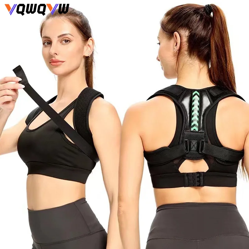 Posture Corrector 1Pcs Adjustable Back Support Corrector Belt Spine Men and Women Home Office Outdoor Upper Back Waist Shoulder Correction