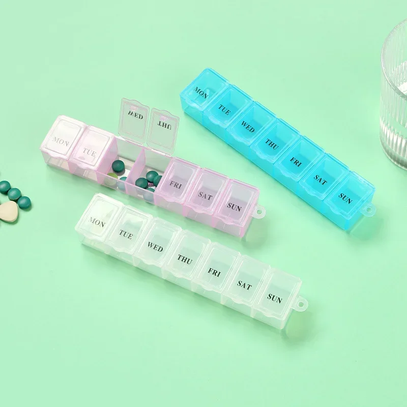 Compact 7-Day Pill Case Organizer for Vitamins and Supplements